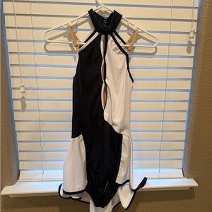 Chic Black and White dance costume